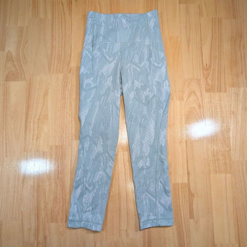 Lululemon Leggings Womens Blue‎ Pattern Yoga Size XS/S